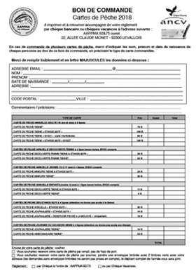 4 - Bon de commande par cheque vacances ou chèque - PECHE 92/75