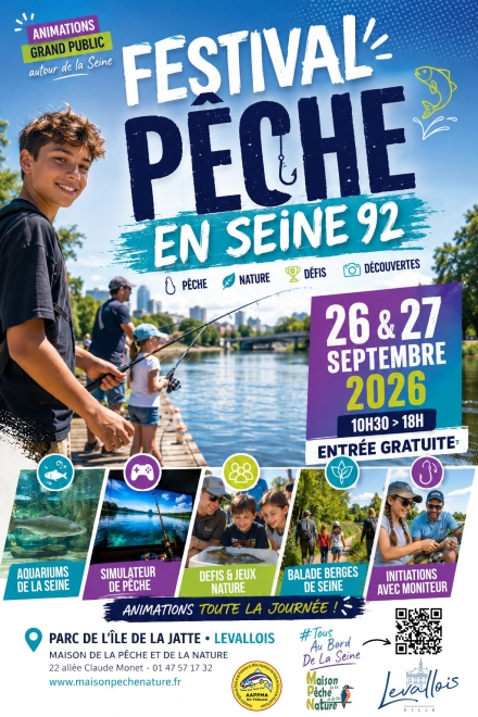 FESTIVAL PECHE EN SEINE 92 - 26/27 sept 2026 - PECHE 92/75