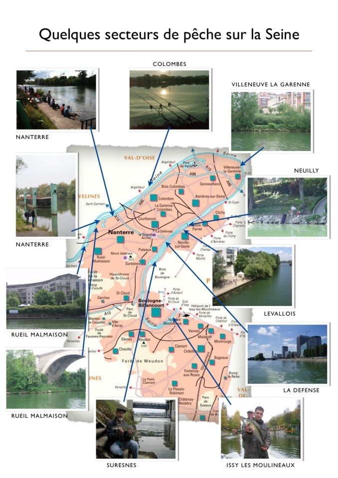 Zones de pêche sur le 92 - PECHE 92/75