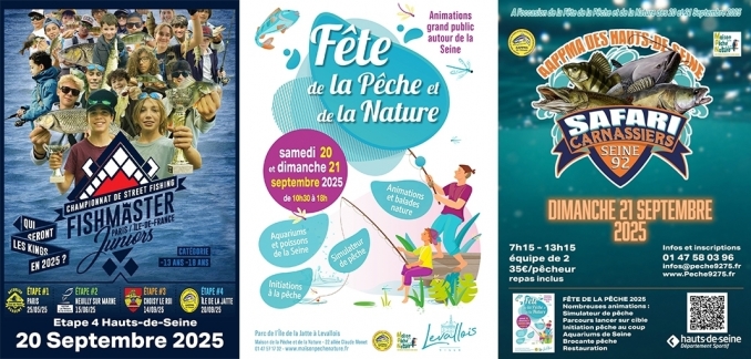 20 et 21 septembre 2025 : Le grand rendez-vous de la Pêche dans le 92 ! - PECHE 92/75