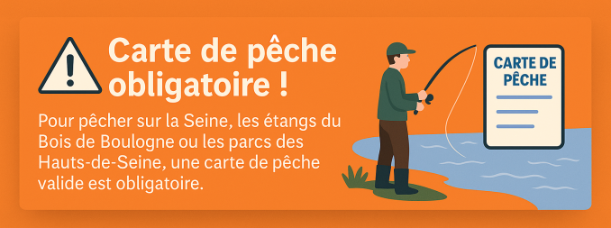 🐟 Avant de lancer votre ligne, pensez à votre carte ! - PECHE 92/75